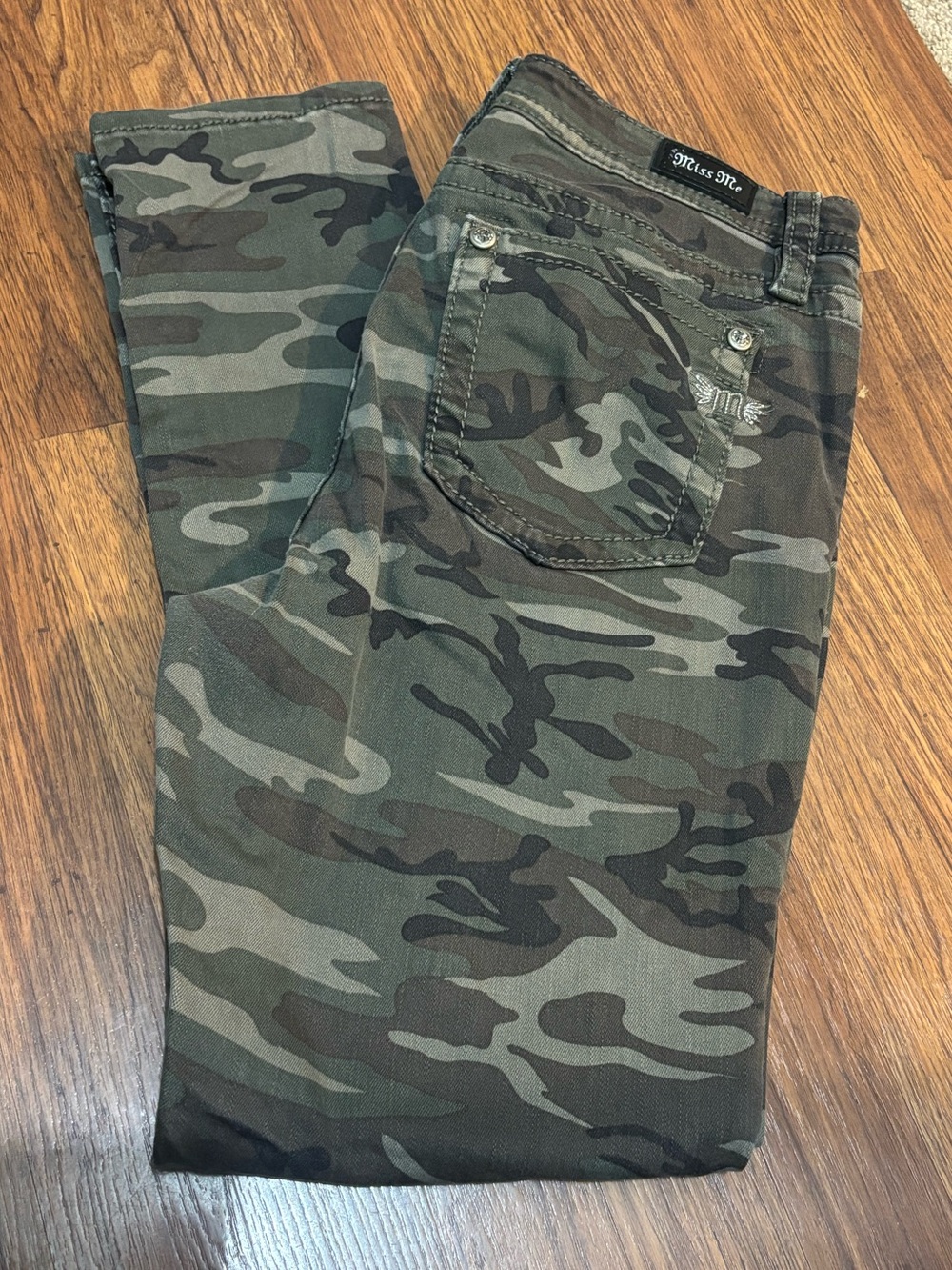 Miss Me Camo jeans - Olive Green & Dark Green